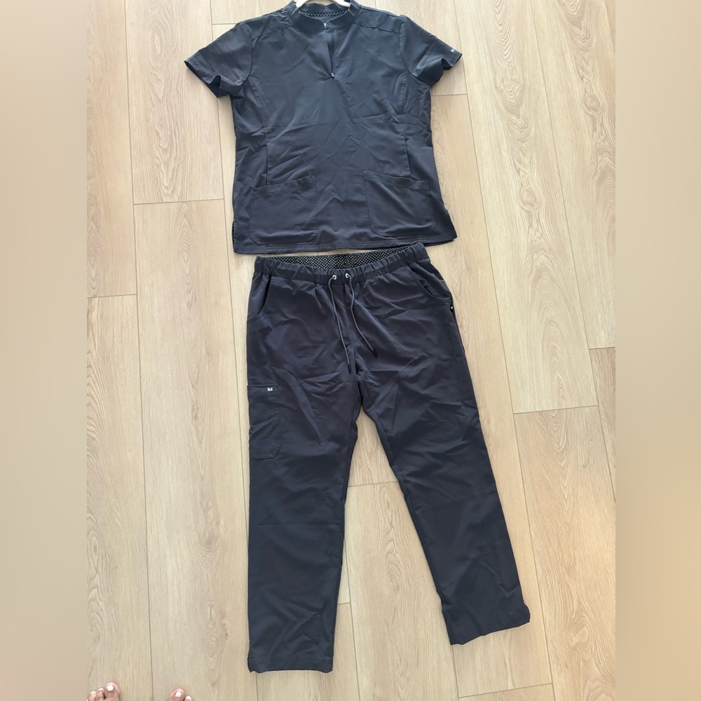 Dark grey Scrub Set